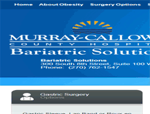 Tablet Screenshot of murraybariatricsolutions.org